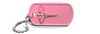 Pink Medical Alert Dog Tag