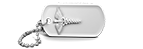 White Medical Alert Dog Tag