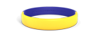 Segmented Yellow Blue Silicone Wristband